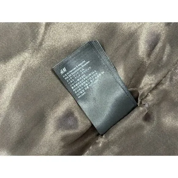 DIVIDED by H&M Lined Fur Vest Boho,Discreet Pockets Hook & Clasp- Sz 4 (M) - Picture 7 of 8